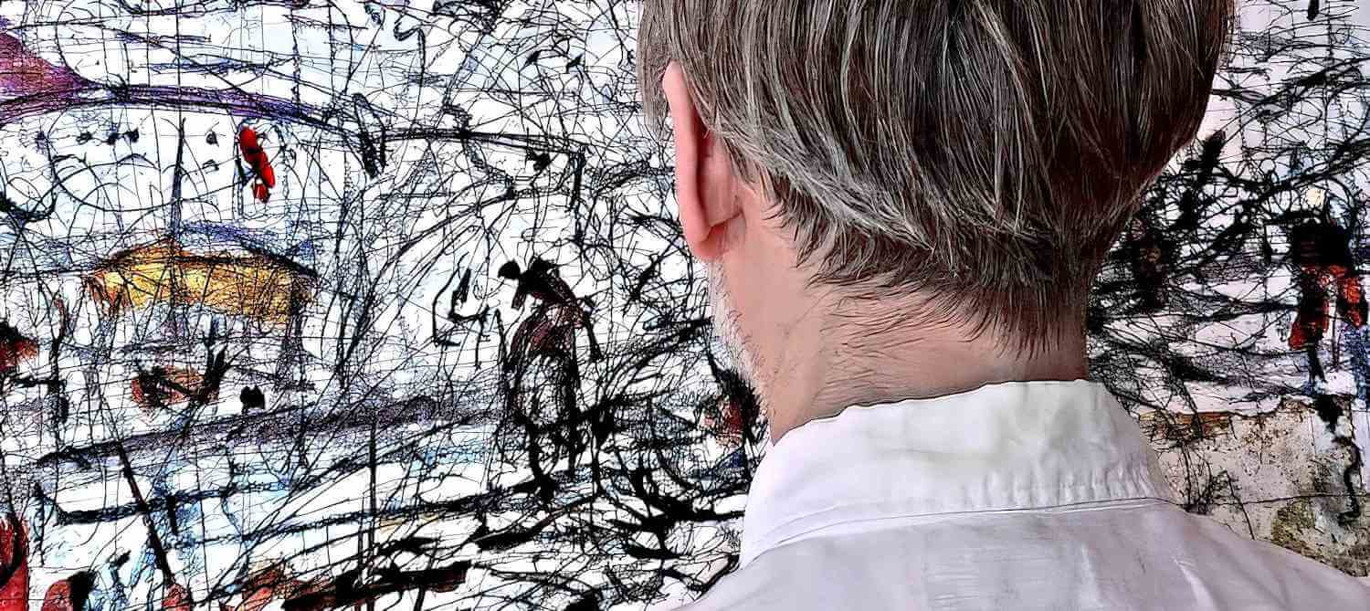 Miguel Ripoll in his studio